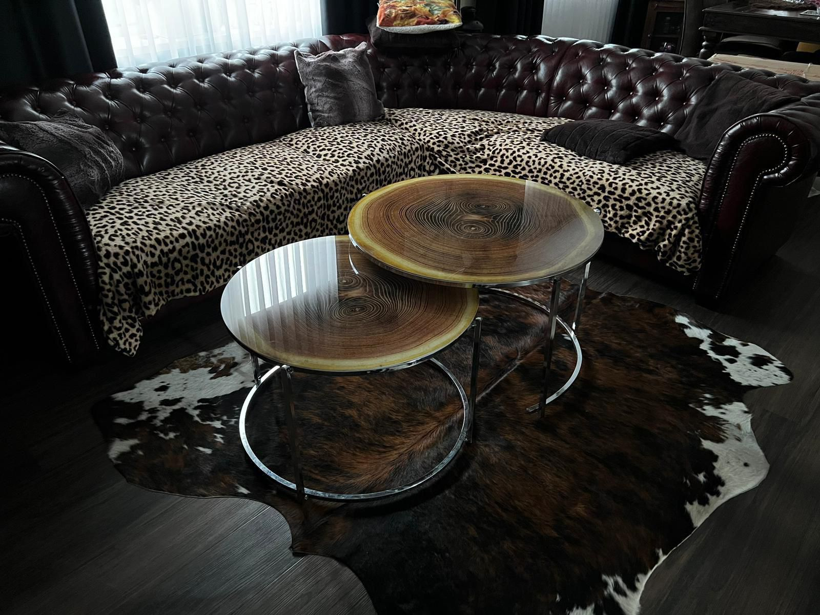 Salontafelset Houtlook — Rond 2-Delig